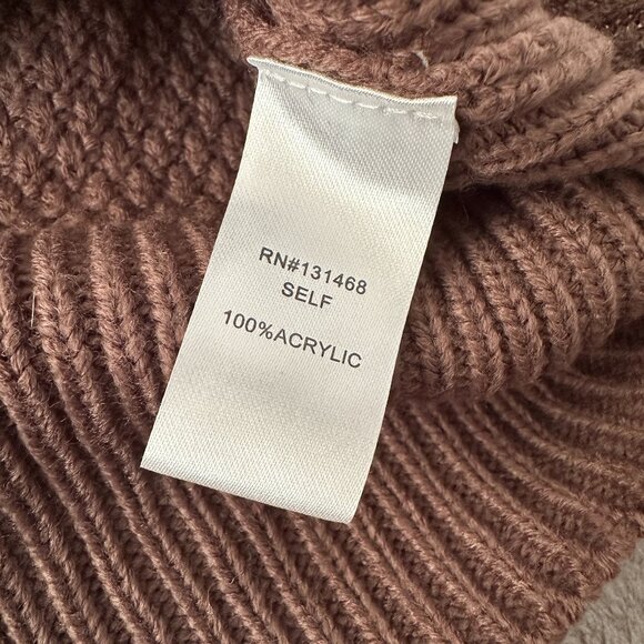 NWT Vici Pearl Brown Wrap Sweater Women's LARGE - Picture 7 of 7